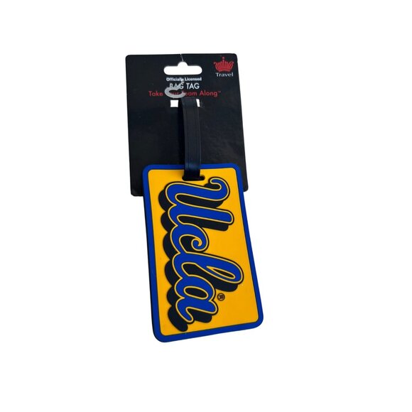 UCLA Bag Tag Yellow/Blue 4.5"x2.5" NCAA Officially Licensed sUITCASE TAG - Picture 1 of 5